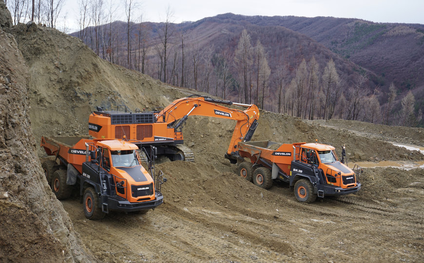 Develon expande la flota en una cantera rumana